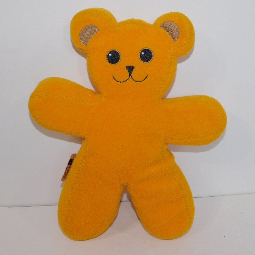 VTG Ikea Yellow Bendable Poseable plush Teddy Bear Unicef Brum  13" stuffed 2003